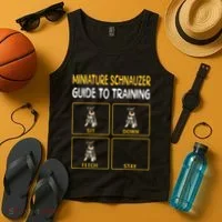Miniature Schnauzer Guide To Training Dog Obedience Tank Top thumb 4