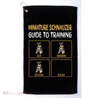 Miniature Schnauzer Guide To Training Dog Obedience Golf Towel thumb 0
