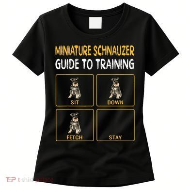 Miniature Schnauzer Guide To Training Dog Obedience Women's T-Shirt