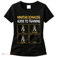 Miniature Schnauzer Guide To Training Dog Obedience Women's T-Shirt thumb 0