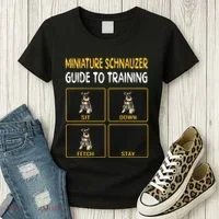 Miniature Schnauzer Guide To Training Dog Obedience Women's T-Shirt thumb 3