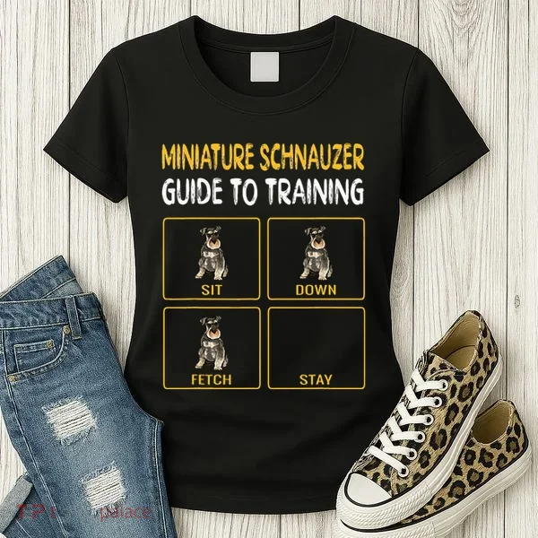 Miniature Schnauzer Guide To Training Dog Obedience Women's T-Shirt