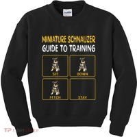 Miniature Schnauzer Guide To Training Dog Obedience Kids Sweatshirt thumb 0