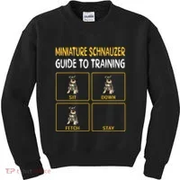 Miniature Schnauzer Guide To Training Dog Obedience Kids Sweatshirt thumb 0