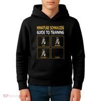 Miniature Schnauzer Guide To Training Dog Obedience Kids Hoodie thumb 4