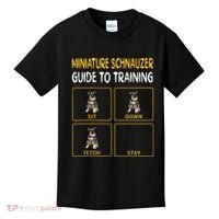 Miniature Schnauzer Guide To Training Dog Obedience Kids T-Shirt thumb 0