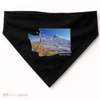 Mount St. Helens Map Washington Volcano USA-Made Doggie Bandana thumb 0