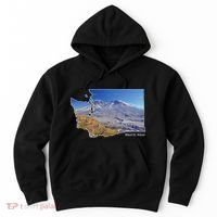Mount St. Helens Map Washington Volcano Hoodie thumb 0