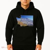 Mount St. Helens Map Washington Volcano Hoodie thumb 2