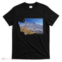 Mount St. Helens Map Washington Volcano T-Shirt thumb 0