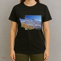 Mount St. Helens Map Washington Volcano T-Shirt thumb 4