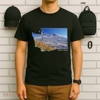 Mount St. Helens Map Washington Volcano T-Shirt thumb 6