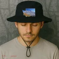 Mount St. Helens Map Washington Volcano Bucket Hat thumb 2