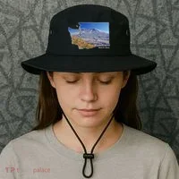 Mount St. Helens Map Washington Volcano Bucket Hat thumb 3