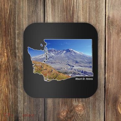 Mount St. Helens Map Washington Volcano Coaster