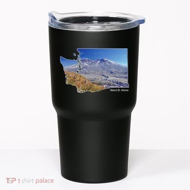 Mount St. Helens Map Washington Volcano Tumbler
