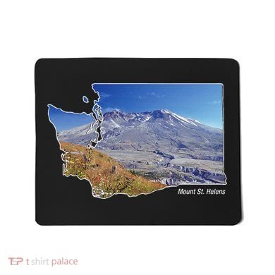 Mount St. Helens Map Washington Volcano Mousepad