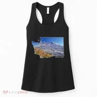 Mount St. Helens Map Washington Volcano Women's Tank Top thumb 0