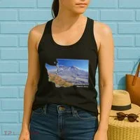 Mount St. Helens Map Washington Volcano Women's Tank Top thumb 2