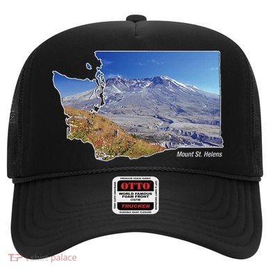 Mount St. Helens Map Washington Volcano Hat