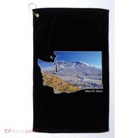 Mount St. Helens Map Washington Volcano Golf Towel thumb 0