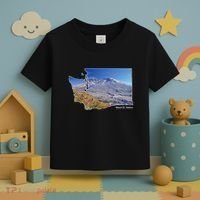 Mount St. Helens Map Washington Volcano Toddler T-Shirt thumb 3