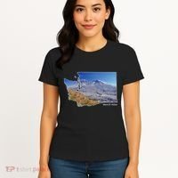 Mount St. Helens Map Washington Volcano Women's T-Shirt thumb 4