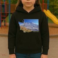 Mount St. Helens Map Washington Volcano Kids Hoodie thumb 3