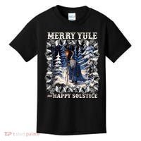 Merry Solstice Happy Yule Christmas Bird Nordic Xmas Graphic Kids T-Shirt thumb 0