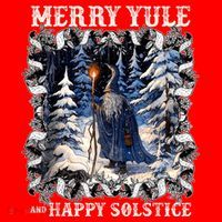 Merry Solstice Happy Yule Christmas Bird Nordic Xmas Graphic Santa Hat thumb 1