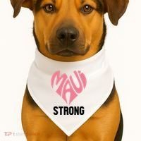 Maui Strong Hawaii Relief USA-Made Doggie Bandana thumb 1