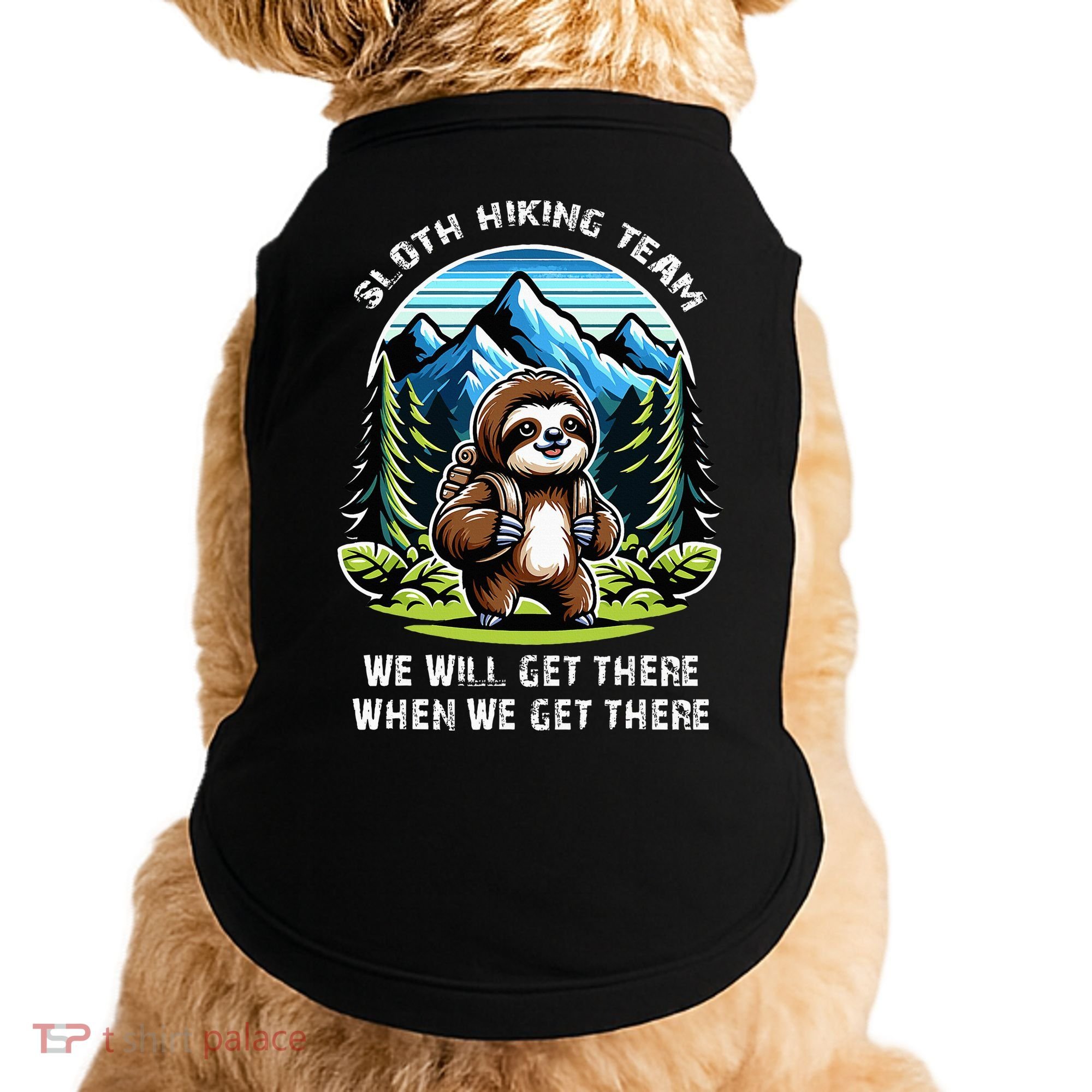Mountain Sloth Hiking Team Hiking Doggie Tank