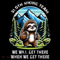 Mountain Sloth Hiking Team Hiking Doggie Tank thumb 4