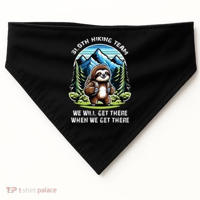 Mountain Sloth Hiking Team Hiking USA-Made Doggie Bandana