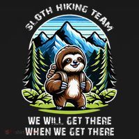 Mountain Sloth Hiking Team Hiking Backpack thumb 2
