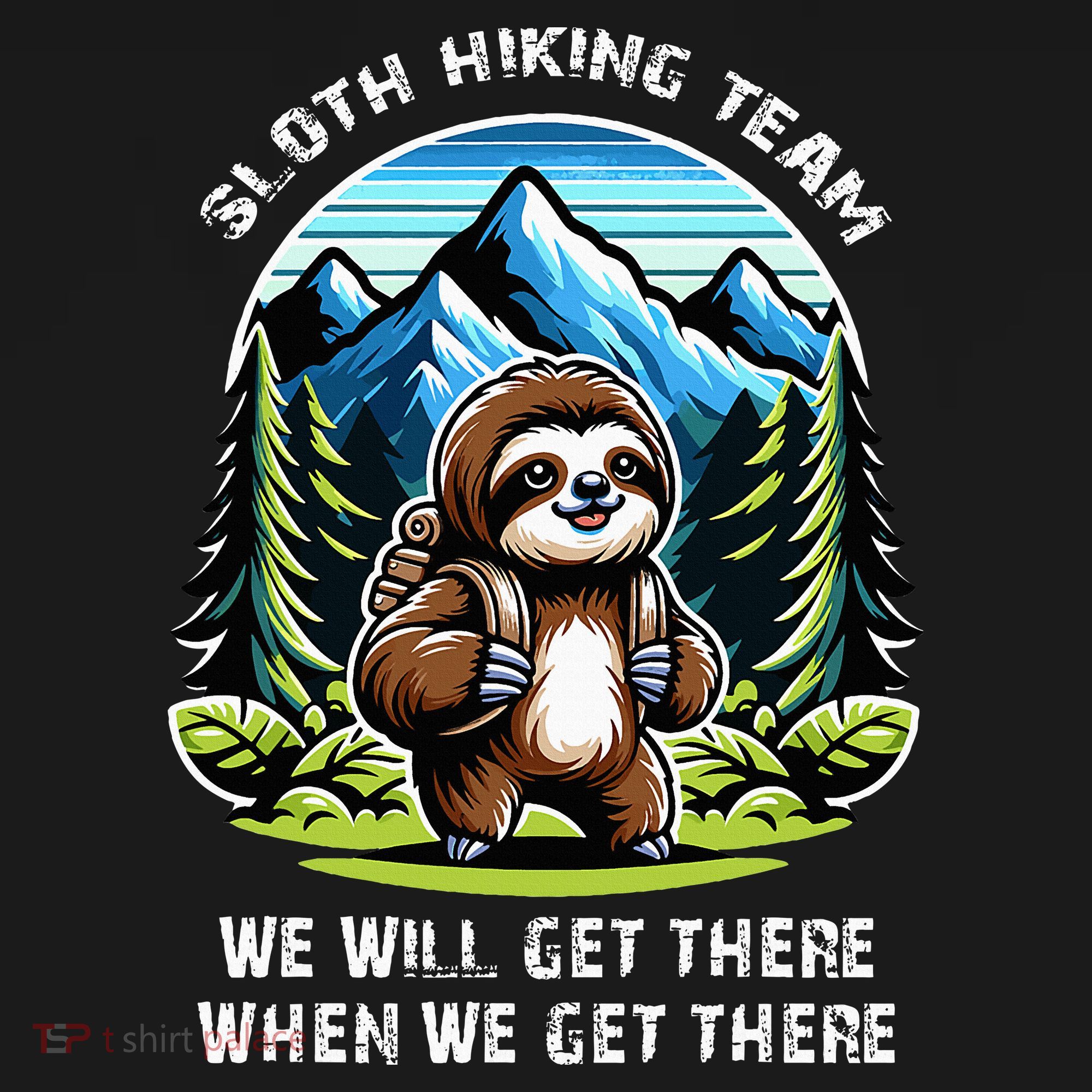 Mountain Sloth Hiking Team Hiking Pajama Set