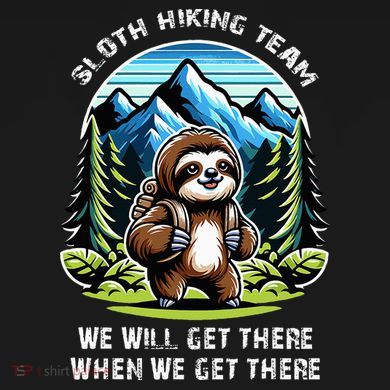 Mountain Sloth Hiking Team Hiking Women's Hoodie