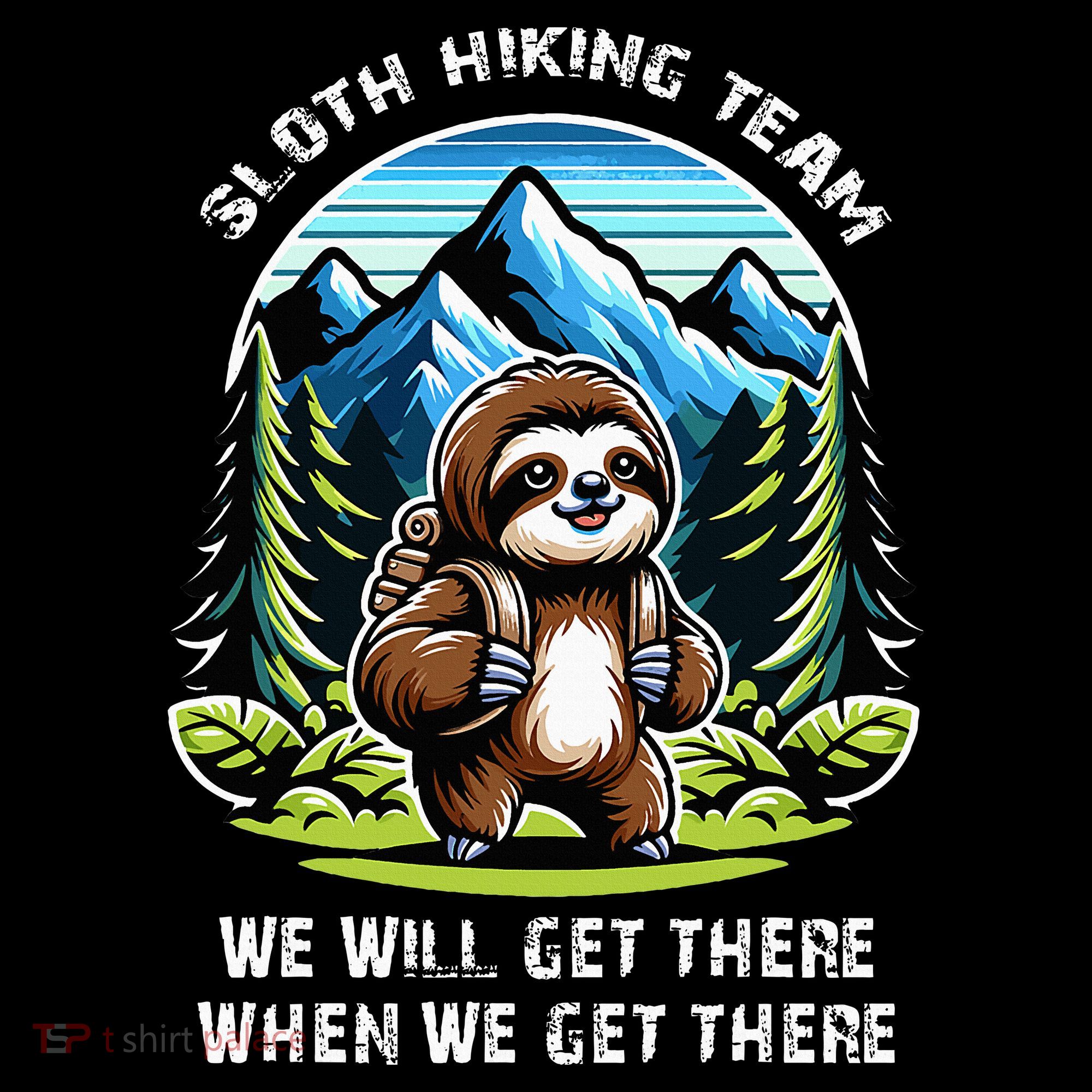 Mountain Sloth Hiking Team Hiking Ornament