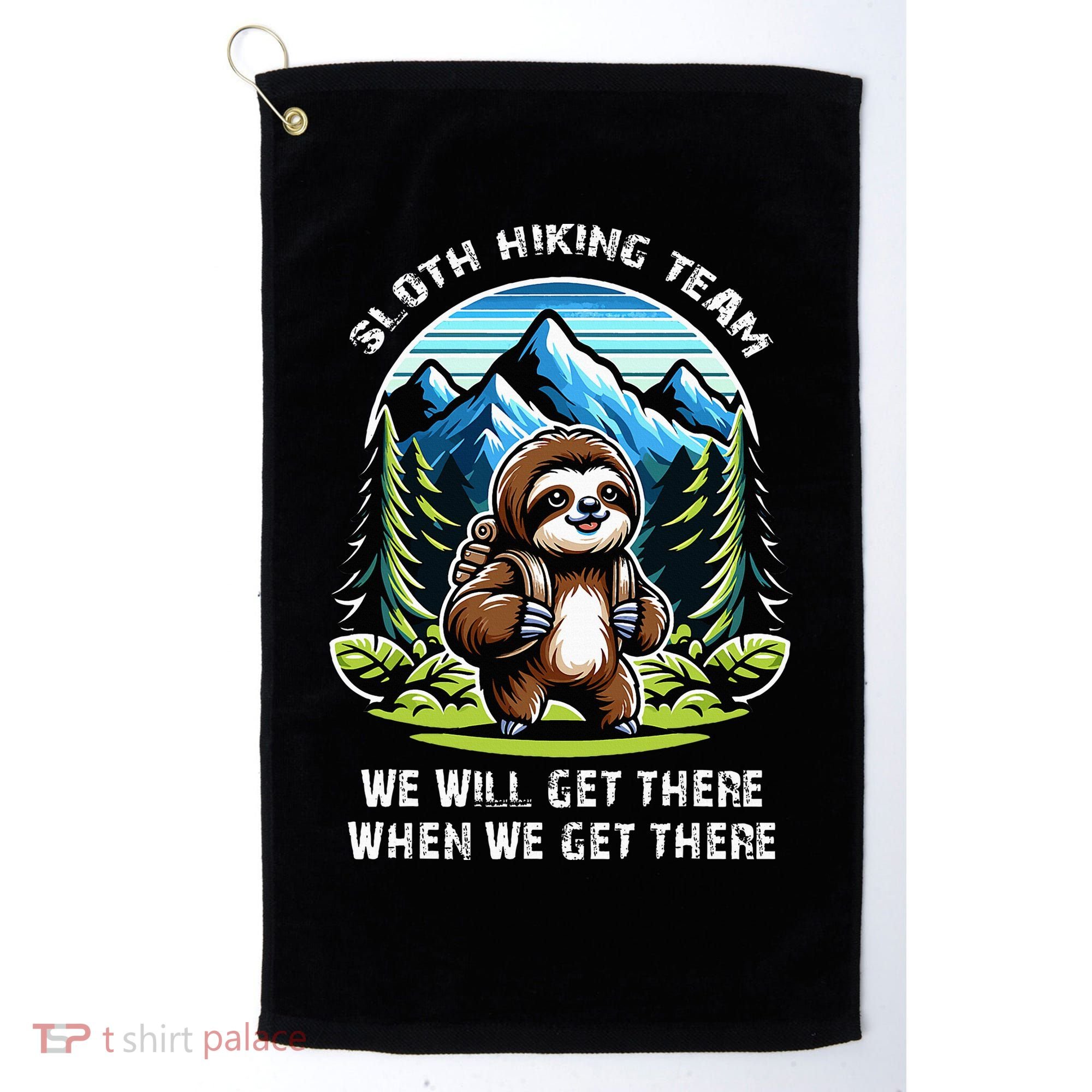 Mountain Sloth Hiking Team Hiking Golf Towel