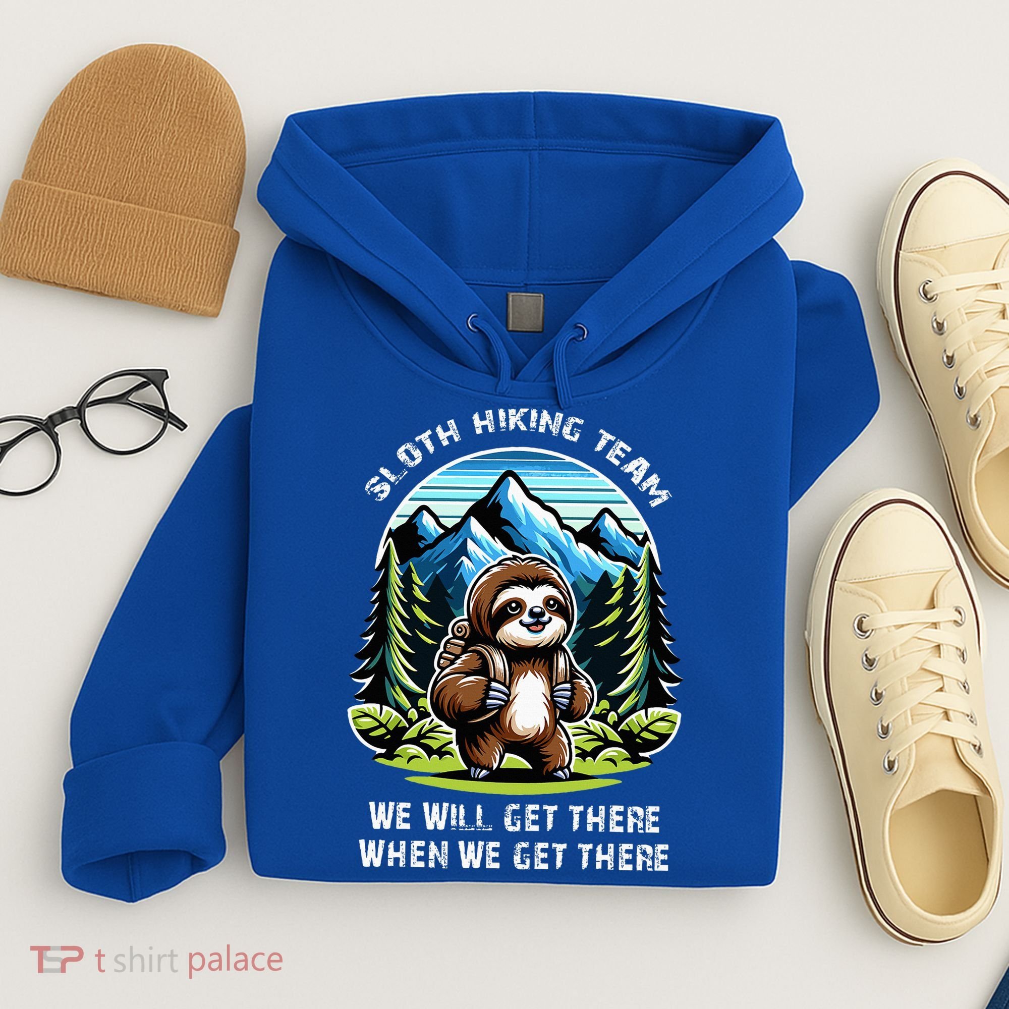 Mountain Sloth Hiking Team Hiking Hoodie