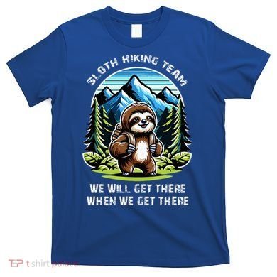 Mountain Sloth Hiking Team Hiking T-Shirt