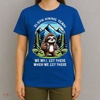 Mountain Sloth Hiking Team Hiking T-Shirt thumb 4