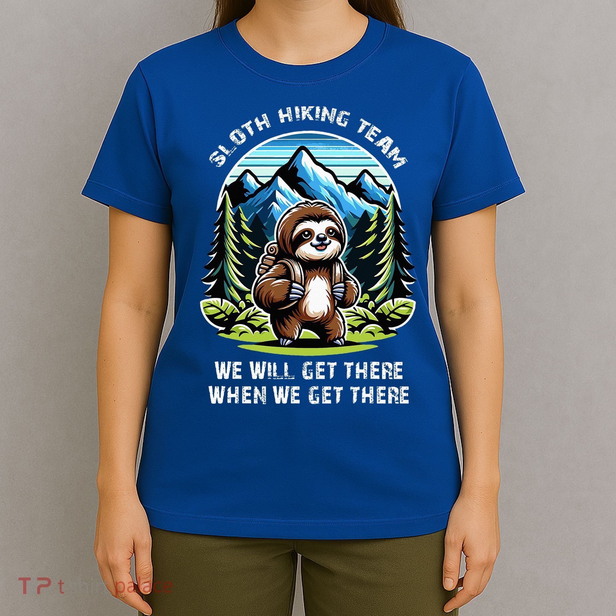 Mountain Sloth Hiking Team Hiking T-Shirt