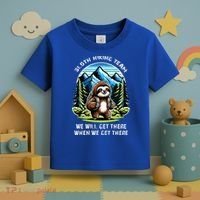 Mountain Sloth Hiking Team Hiking Toddler T-Shirt thumb 3