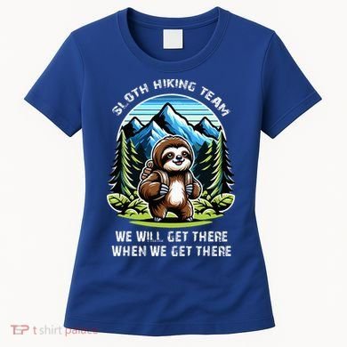 Mountain Sloth Hiking Team Hiking Women's T-Shirt
