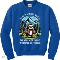 Mountain Sloth Hiking Team Hiking Kids Sweatshirt thumb 0