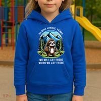 Mountain Sloth Hiking Team Hiking Kids Hoodie thumb 3