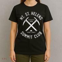 Mt St Helens Summit Club I Climbed Mount Saint Helens T-Shirt thumb 4