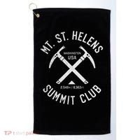 Mt St Helens Summit Club I Climbed Mount Saint Helens Golf Towel thumb 0