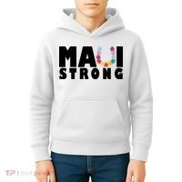 Maui Strong Hawaii Relief Awareness Kids Hoodie thumb 4